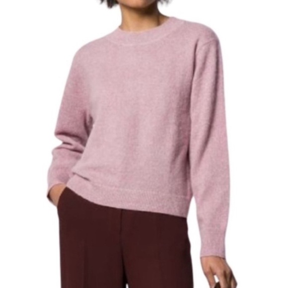 Vince Crewneck Alpaca Wool Sweater Women Size XL Mohair Coastal Neutral casual - Picture 1 of 13